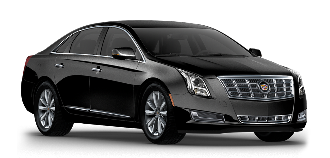 Luxury black Cadillac XTS sedan